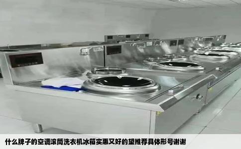什么牌子的空调滚筒洗衣机冰箱实惠又好的望推荐具体形号谢谢