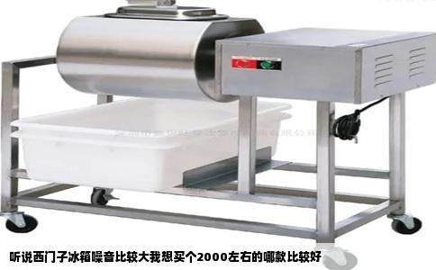 听说西门子冰箱噪音比较大我想买个2000左右的哪款比较好