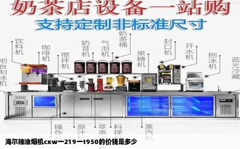 海尔抽油烟机cxw一219一t950的价钱是多少
