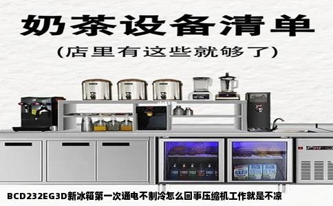 BCD232EG3D新冰箱第一次通电不制冷怎么回事压缩机工作就是不凉