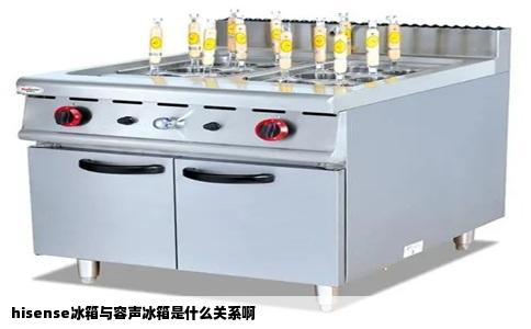 hisense冰箱与容声冰箱是什么关系啊