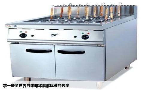 求一些全世界的咖啡冰淇淋优雅的名字