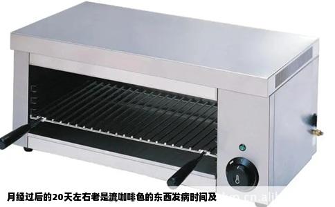 月经过后的20天左右老是流咖啡色的东西发病时间及